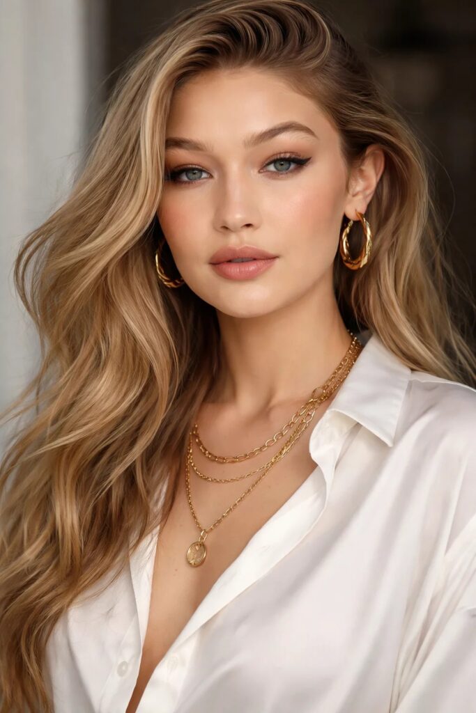 Tổng hợp 5 layout makeup tone Tây quyến rũ hot nhất 2026 (dễ làm theo) 7 Gigi Hadid make up