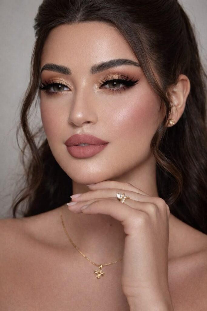 Tổng hợp 5 layout makeup tone Tây quyến rũ hot nhất 2026 (dễ làm theo) 1 doi mat duoc nhan nha ky luong