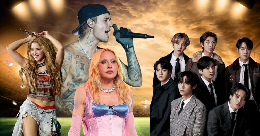Justin Bieber, BTS và Shakira đồng loạt đổ bộ FIFA World Cup Halftime Show Justin Bieber, BTS và Shakira đồng loạt đổ bộ FIFA World Cup Halftime Show