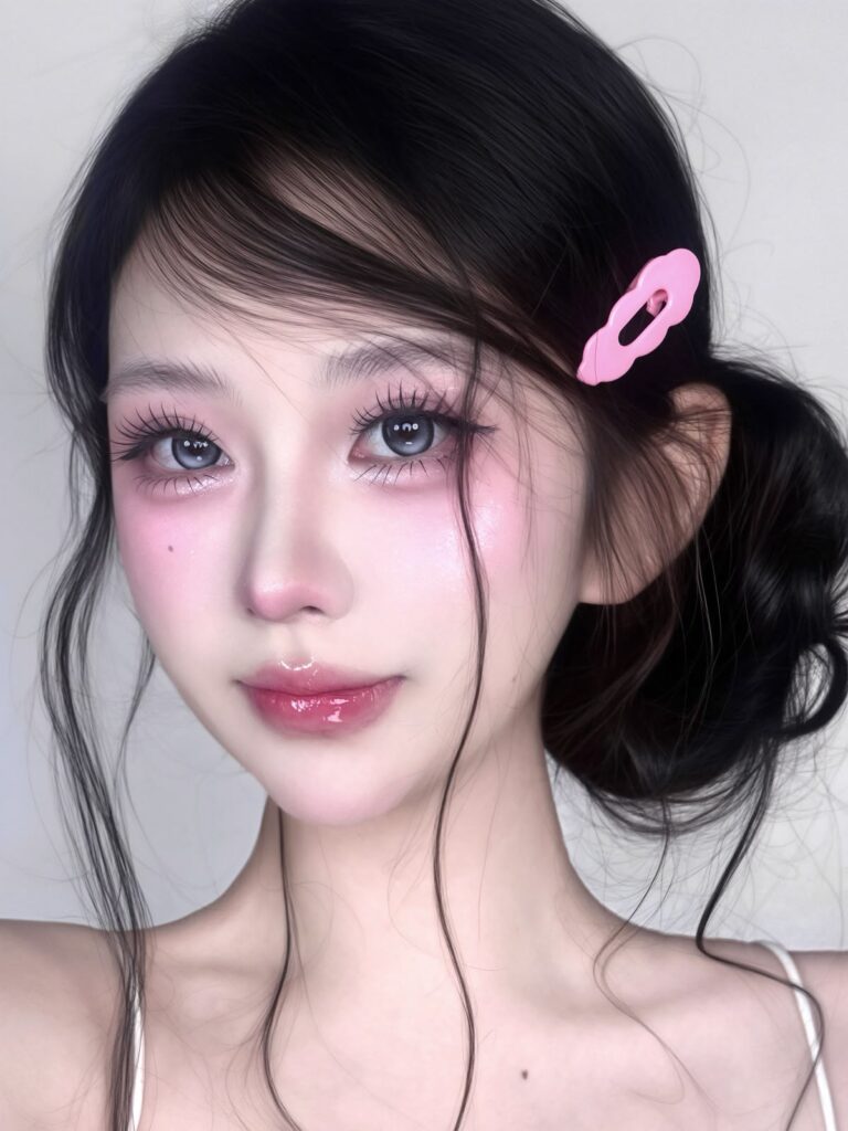 Layout makeup tone hồng lạnh ấn tượng, nổi bật