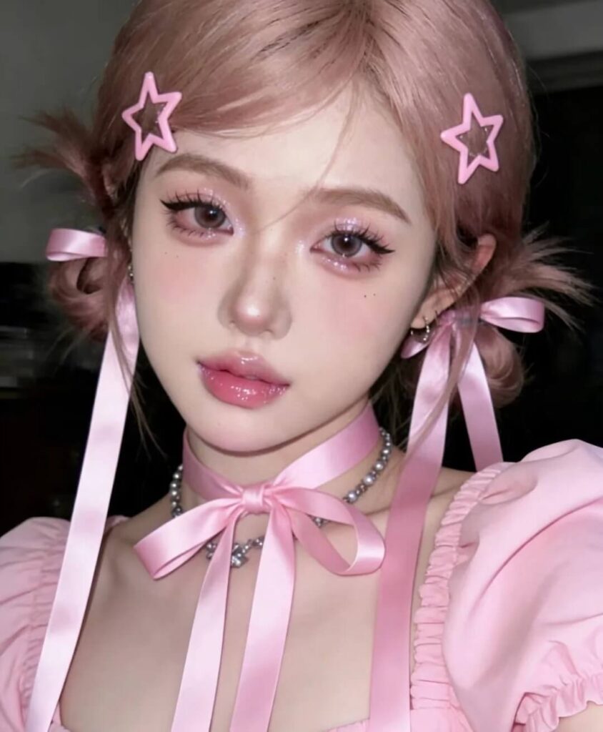 Makeup douyin tone hồng xinh đẹp