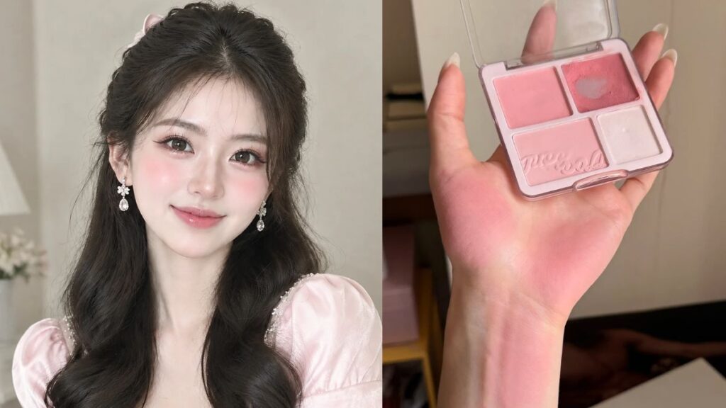 Makeup tone hồng đào