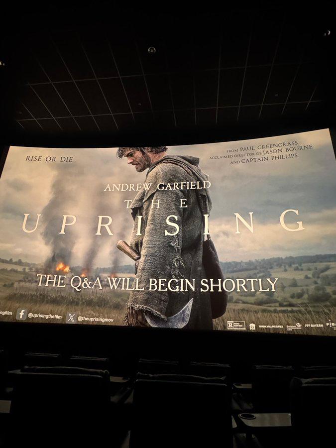 "The Uprising" là một trong những dự án điện ảnh tham vọng tiếp theo của Garfield