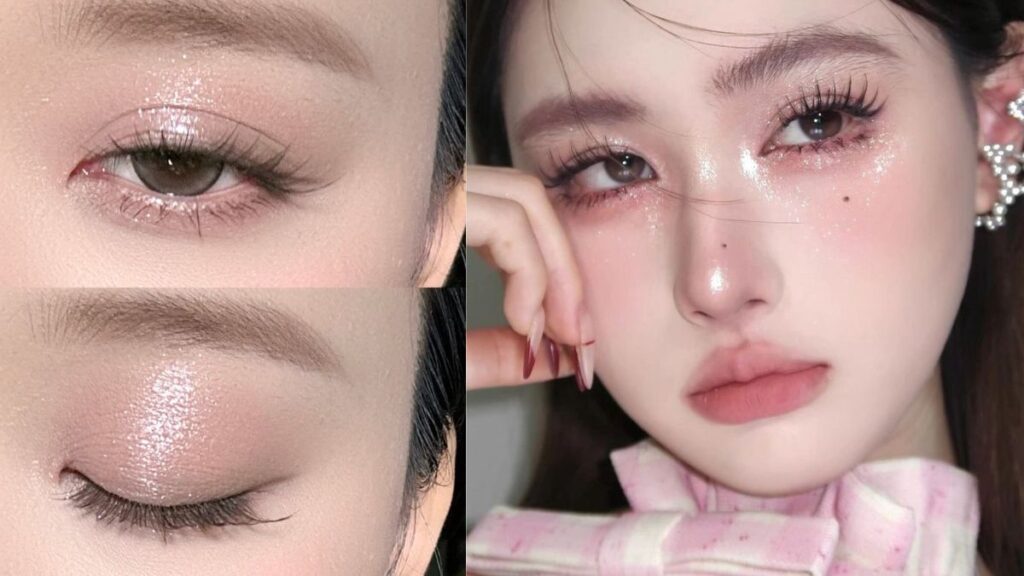 Makeup tone hồng khói