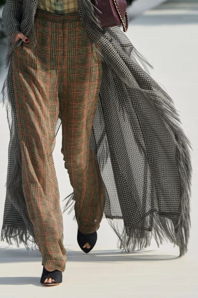 Dior Xuân/Hè 2027 họa tiết houndstooth organza