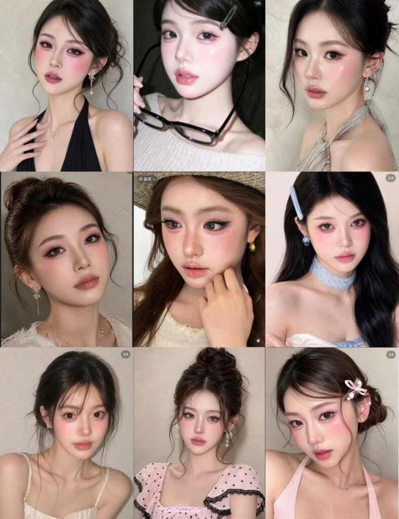 Makeup Douyin tone hồng: 3 layout cực hot & cách trang điểm 5 Các bước makeup tone hồng douyin đẹp chuẩn
