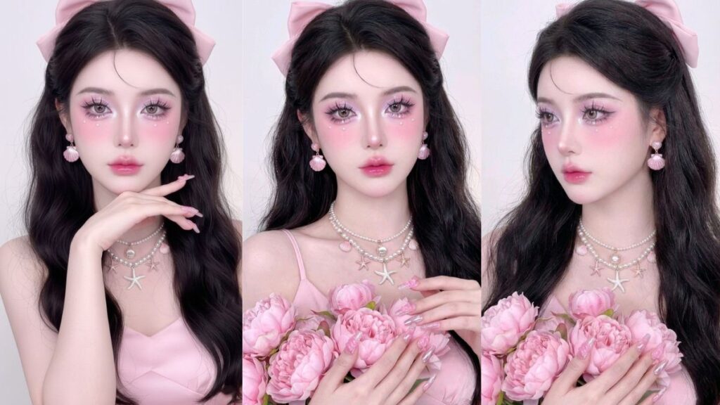 Makeup tone hồng lạnh