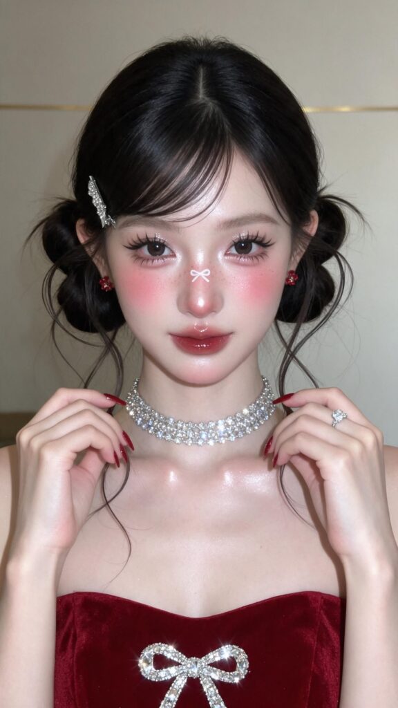 Makeup tone đỏ hồng phong cách Douyin